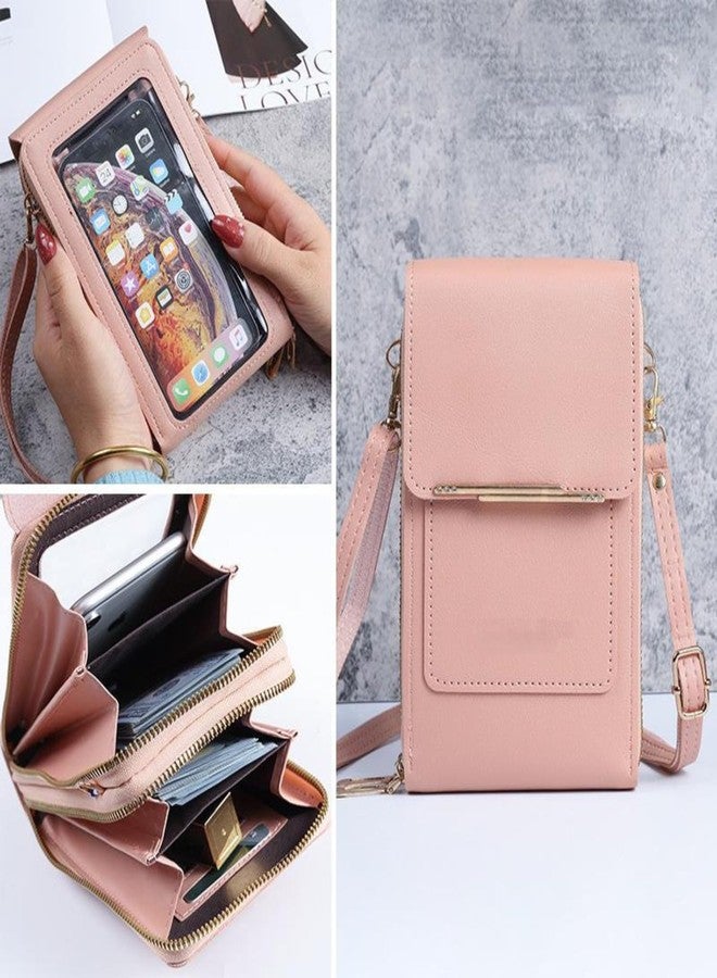 REMICH Lightweight Touch Screen Phone Crossbody Bag for Ladies, Premium PU Leather Mobile Pouch with Wallet Storage, Card Slots, Coin Sections & Adjustable Shoulder Strap [[ 1Pc, Multi ]] - Image 3